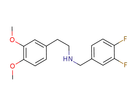Molecular Structure of 355815-40-6 (N-(3',4'-difluorophenyl)methyl-3,4-dimethoxyphenethylamine)