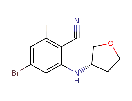 (S)-4-bromo-2-fluoro-6-((tetrahydrofuran-3-yl)amino)benzonitrile