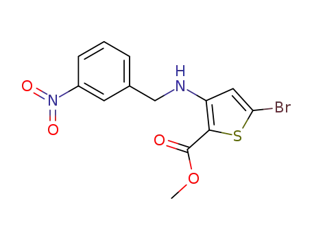 methyl 5-bromo-3-[(3-nitrobenzyl)amino]thiophene-2-carboxylate
