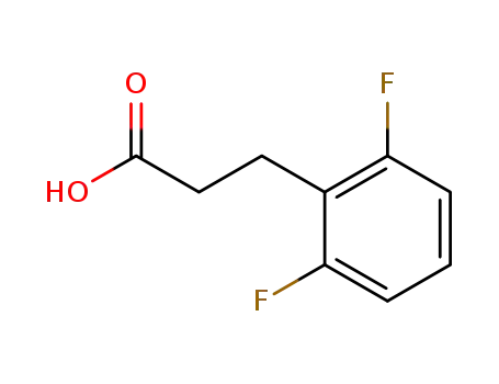 Molecular Structure of 167683-63-8 (3-(2,6-Difluorophenyl)propionic Acid)