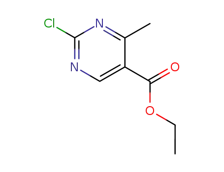 Molecular Structure of 188781-08-0 (Ethyl 2-chloro-4-methylpyrimidine-5-carboxylate)