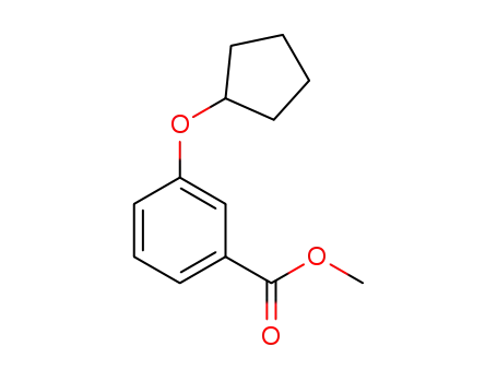 Molecular Structure of 943117-23-5 (3-Cyclopentyloxy-benzoic acid Methyl ester)