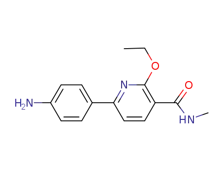 Molecular Structure of 1138322-13-0 (6-(4-aminophenyl)-2-ethoxy-N-methylnicotinamide)