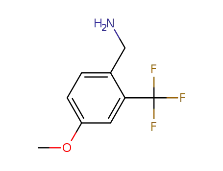 Molecular Structure of 916420-84-3 (4-METHOXY-2-(TRIFLUOROMETHYL)BENZYLAMINE)