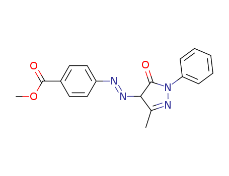 methyl 4-[(4,5-dihydro-3-methyl-5-oxo-1-phenyl-1H-pyrazol-4-yl)azo]benzoate
