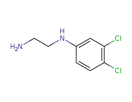 Molecular Structure of 40779-26-8 (N'-(3,4-dichlorophenyl)ethane-1,2-diamine)