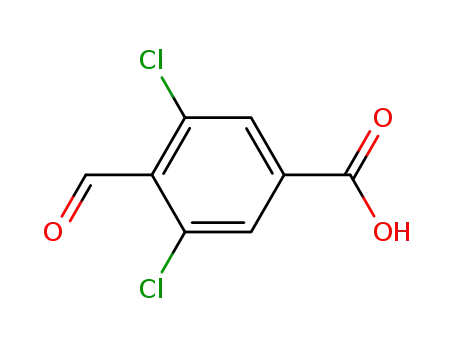 Molecular Structure of 153203-80-6 (3,5-dichloro-4-formylbenzoic acid)
