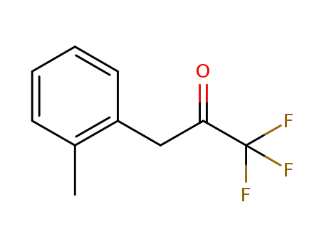 Molecular Structure of 75199-81-4 (3-(2-METHYLPHENYL)-1,1,1-TRIFLUORO-2-PROPANONE)