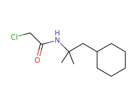 Molecular Structure of 1245617-81-5 (2-chloro-N-(2-cyclohexyl-1,1-dimethyl-ethyl)-acetamide)