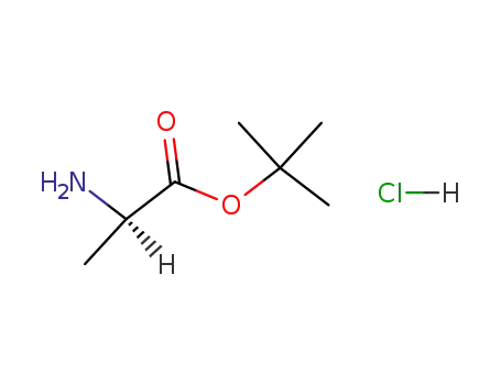 Molecular Structure of 59531-86-1 (D-Alanine tert-butyl ester hydrochloride)
