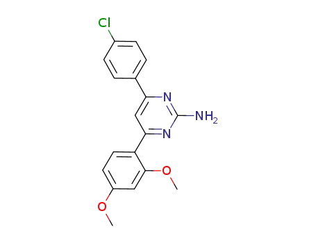 2-Pyrimidinamine, 4-(4-chlorophenyl)-6-(2,4-dimethoxyphenyl)-