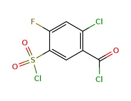 2-chloro-5-( chlorosulfonyl)-4-fluorobenzoyl chloride