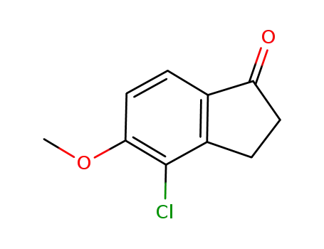 Molecular Structure of 944109-65-3 (4-CHLORO-5-METHOXY-1-INDANONE)