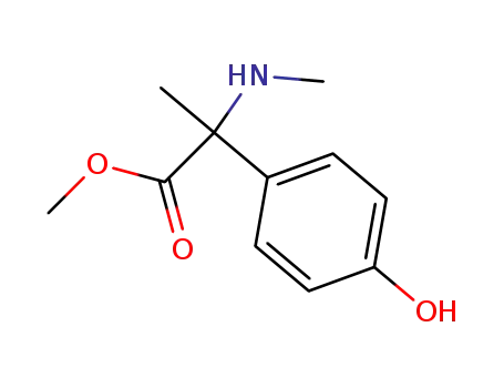 methyl 2-(4-hydroxyphenyl)-2-(methylamino)propionate