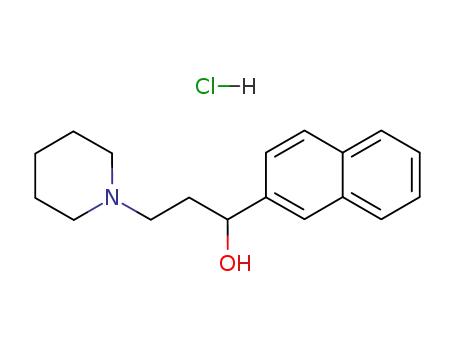 Molecular Structure of 5450-00-0 (1-(naphthalen-2-yl)-3-(piperidin-1-yl)propan-1-ol)