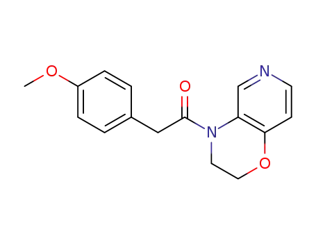 Molecular Structure of 1198154-13-0 (1-(2,3-dihydro-pyrido[4,3-b][1,4]oxazin-4-yl)-2-(4-methoxy-phenyl)-ethanone)