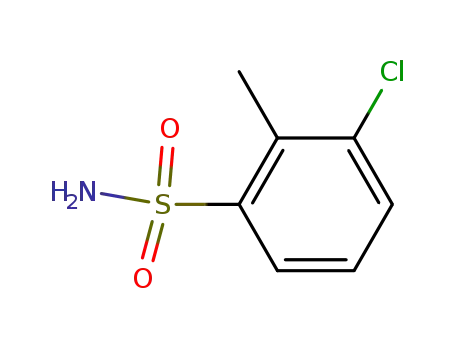 Molecular Structure of 3476-03-7 (3-CHLORO-2-METHYLBENZENESULFONAMIDE)