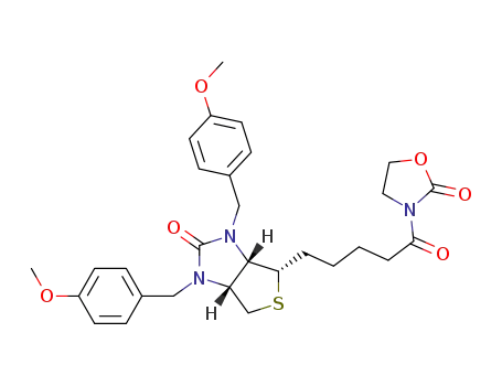 3-(N,N'-p-methoxybenzylbiotinoyl)oxazolidin-2-one