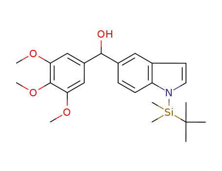 (1-(tert-butyldimethylsilyl)-1H-indol-5-yl)(3,4,5-trimethoxyphenyl)methanol
