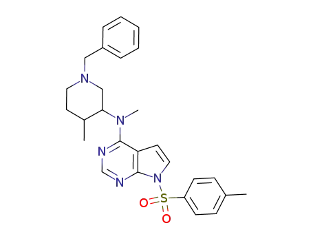 N-(1-benzyl-4-methylpiperidin-3-yl)-N-methyl-7-tosyl-7H-pyrrolo[2,3-d]pyrimidin-4-amine
