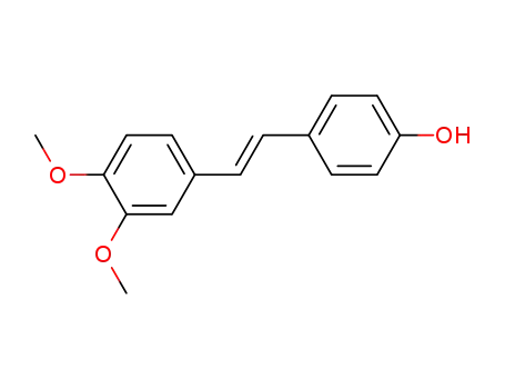 Molecular Structure of 128294-47-3 (4-[(E)-2-(3,4-dimethoxyphenyl)ethenyl]phenol)