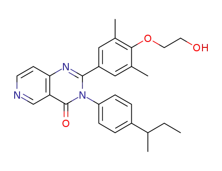 3-(4-sec-butylphenyl)-2-(4-(2-hydroxyethoxy)-3,5-dimethylphenyl)pyrido[4,3-d]pyrimidin-4(3H)-one