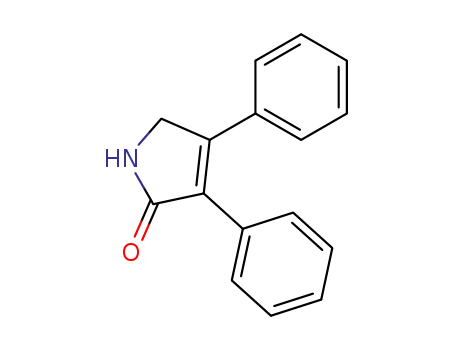 Molecular Structure of 62142-80-7 (2H-Pyrrol-2-one, 1,5-dihydro-3,4-diphenyl-)
