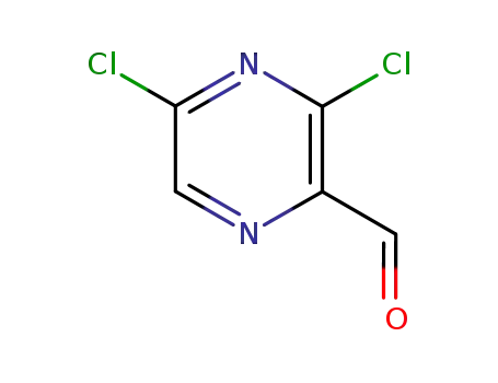 Molecular Structure of 136866-27-8 (3,5-Dichloropyrazine-2-carbaldehyde)