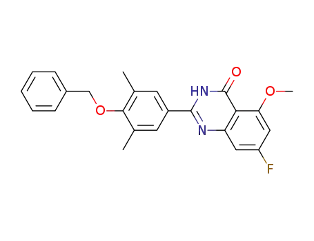 2-(4-benzyloxy-3,5-dimethylphenyl)-7-fluoro-5-methoxy-3H-quinazolin-4-one