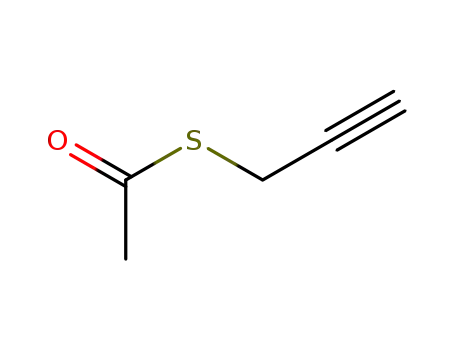 Molecular Structure of 13702-10-8 (Ethanethioic acid, S-2-propynyl ester)