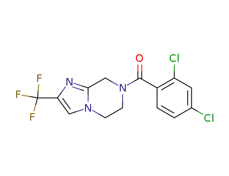 7-[(2,4-dichlorophenyl)carbonyl]-2-(trifluoromethyl)-5,6,7,8-tetrahydroimidazo[1,2-a]pyrazine