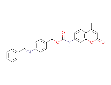4-(benzylideneamino)benzyl 4-methylcoumarin-7-ylcarbamate