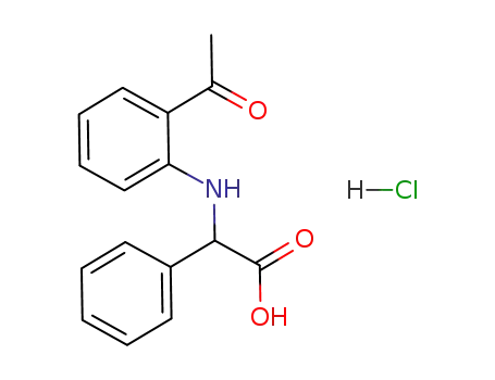 Molecular Structure of 1233329-93-5 ((2-acetyl-phenylamino)-phenyl-acetic acid hydrochloride)