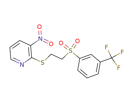 3-nitro-2-[2-[[3-(trifluoromethyl)phenyl]sulfonyl]-ethylsulfanyl]pyridine