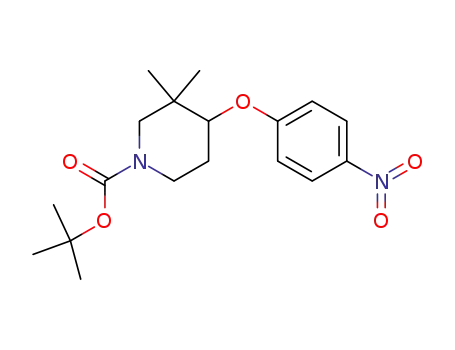3,3-dimethyl-4-(4-nitro-phenoxy)-piperidine-1-carboxylic acid tert-butyl ester