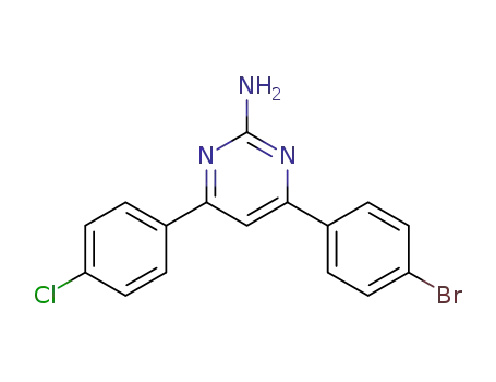 2-amino-4-(4-chlorophenyl)-6-(4-bromophenyl)pyrimidine