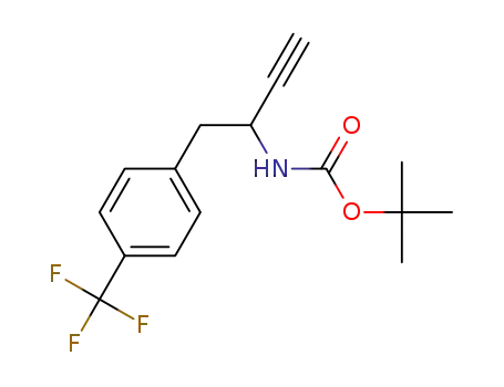 (+/-)-tert-butyl 1-(4-(trifluoromethyl)phenyl)but-3-yn-2-ylcarbamate