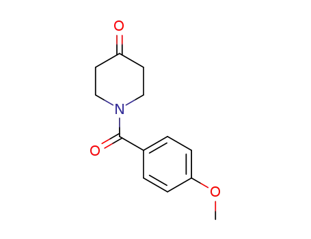 Molecular Structure of 91586-26-4 (N-Anisoyl-4-piperidone)