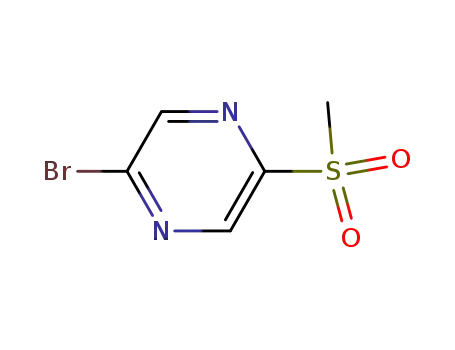 Molecular Structure of 1177421-54-3 (2-broMo-5-(Methylsulfonyl)pyrazine)