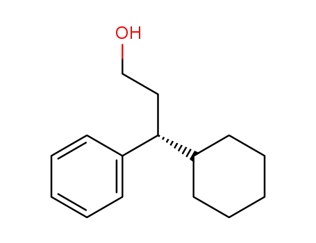 Molecular Structure of 137542-88-2 ((+)-(R)-3-cyclohexyl-3-phenylpropan-1-ol)