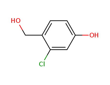 Molecular Structure of 171569-42-9 (3-Chloro-4-(hydroxyMethyl)phenol)