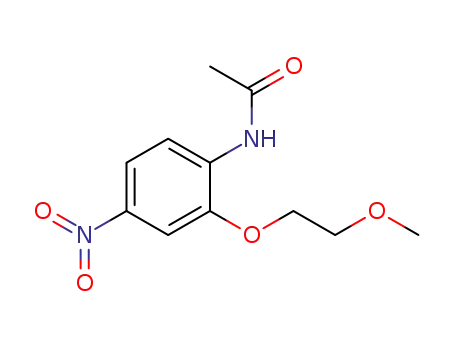 Molecular Structure of 63810-50-4 (Acetamide, N-[2-(2-methoxyethoxy)-4-nitrophenyl]-)