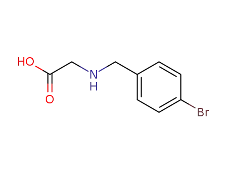 Molecular Structure of 1727-09-9 ((4-BroMo-benzylaMino)-acetic acid)