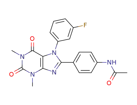 N-(4-(7-(3-fluorophenyl)-1,3-dimethyl-2,6-dioxo-2,3,6,7-tetrahydro-1H-purin-8-yl)phenyl)acetamide