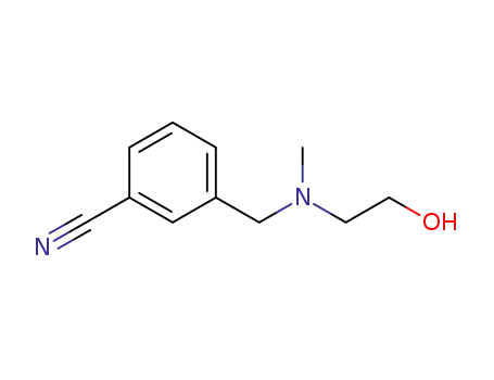 Molecular Structure of 1141474-62-5 (3-{[(2-Hydroxy-ethyl)-Methyl-aMino]-Methyl}-benzonitrile)