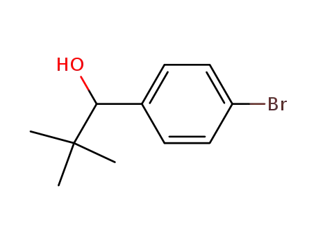 Molecular Structure of 73492-35-0 (1-(4-bromophenyl)-2,2-dimethylpropan-1-ol)