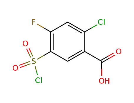 2-Chloro-5-chlorosulfonyl-4-fluorobenzoic acid