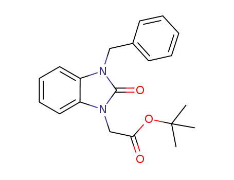 Molecular Structure of 1227248-64-7 ((3-benzyl-2-oxo-2,3-dihydrobenzoimidazol-1-yl)-acetic acid t-butyl ester)