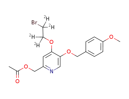 (4-(2-bromoethoxy-1,1,2,2-d<SUP>4</SUP>)-5-((4-methoxybenzyl)oxy)pyridin-2-yl)methyl acetate