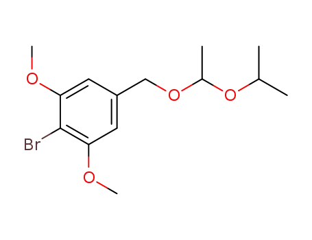 Molecular Structure of 1144100-25-3 (2-bromo-5-[(1-isopropoxyethoxy)methyl]-1,3-dimethoxybenzene)